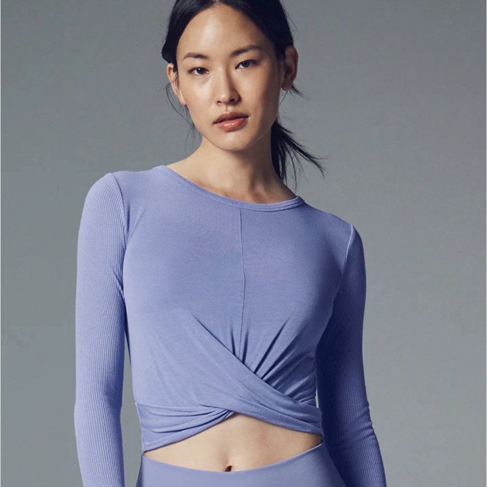 Blue Alo Cross Body Long Sleeve Shirt